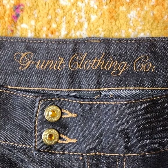 G-Unit Y2K Embroidered High Rise Flare Bottom Vintage Denim Jeans - Picture 7 of 15